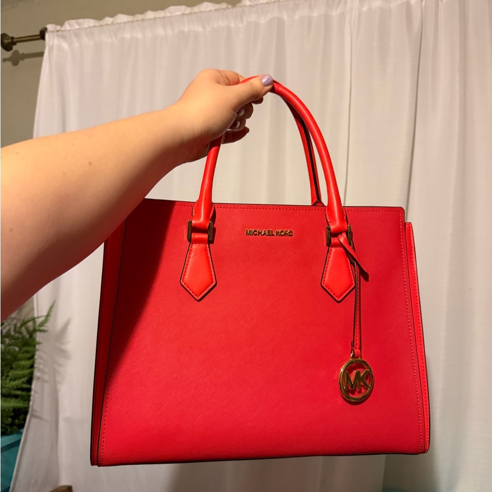 Michael Kors Vibrant Red Satchel